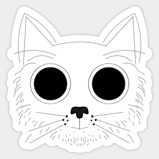 Big Eyed Cat Sticker